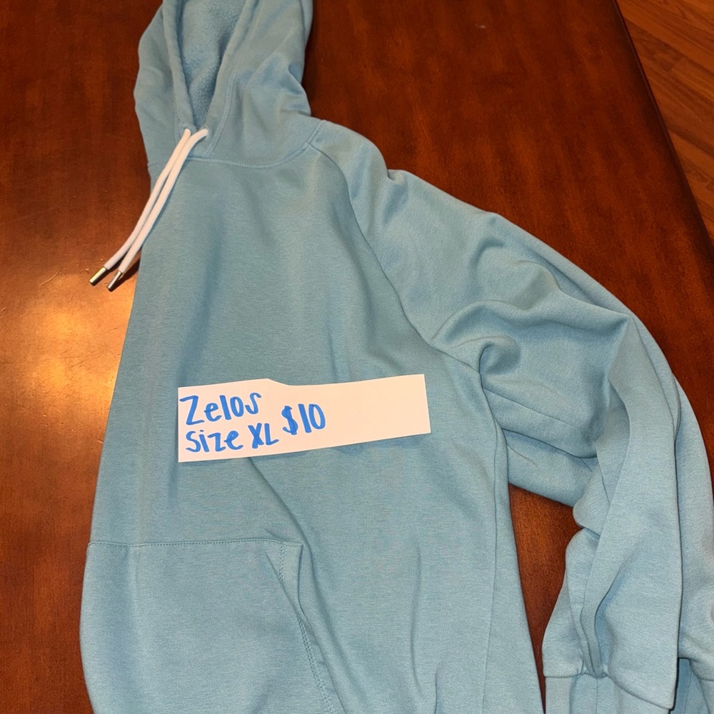 ZELOS Sky Blue Pullover Hoodie